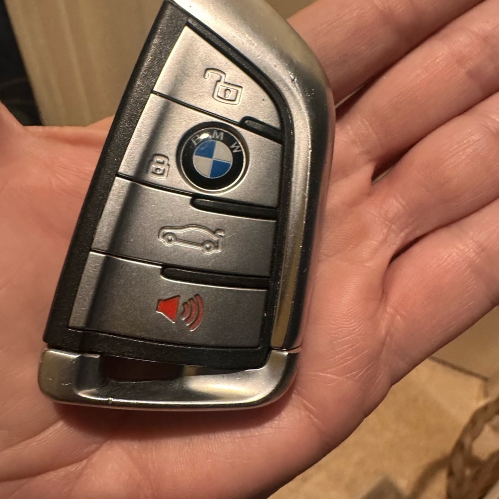 BMW Car Key Fob - Black and Silver